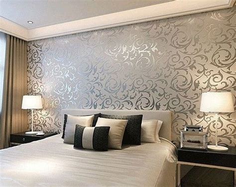 Wallpaper Designed Bedroom Wall Designs | Wallpaper walls bedroom, Bedroom paint design, Bedroom ...