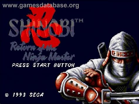 Shinobi III - Sega Genesis - Artwork - Title Screen