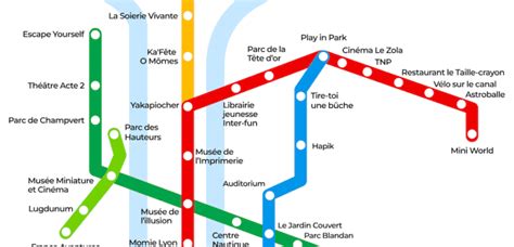 Le plan du métro de Lyon version famille