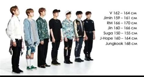 Bts Height In Order - btsjulllc