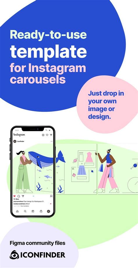 Use this template for creating seamlessly connected carousel posts for Instagram, Facebook ads ...