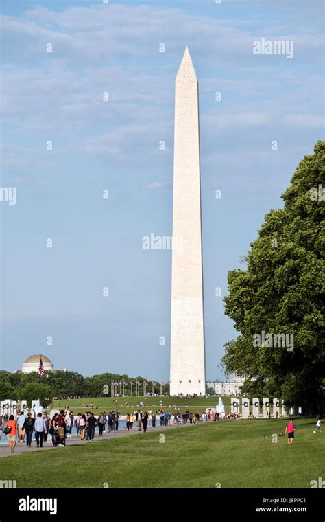 Washington Monument, a 555-foot-tall obelisk on the National Mall in ...