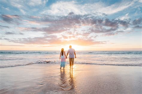 Kona Couples Sunset Hawaii Beach Photographers - Hapuna Beach - Hawaii ...