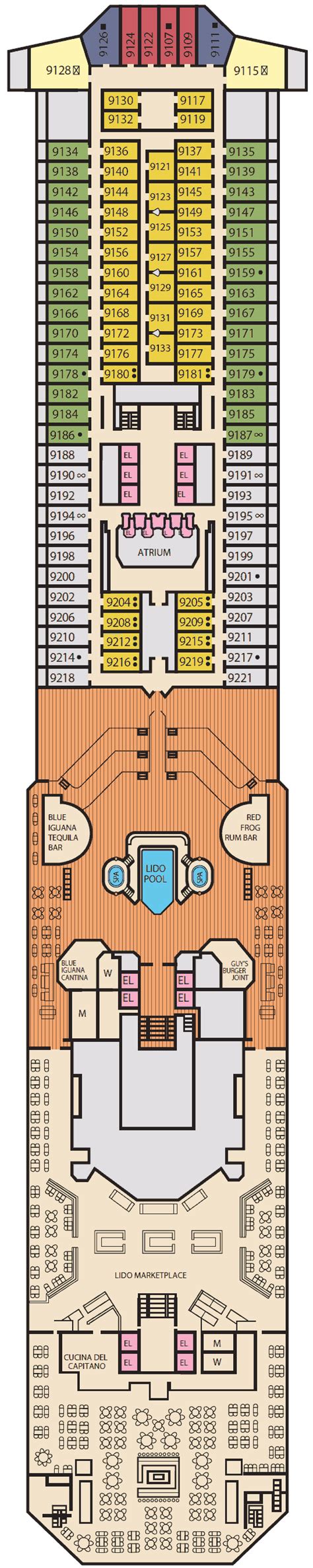 Carnival Sunshine deck plans - Cruiseline.com