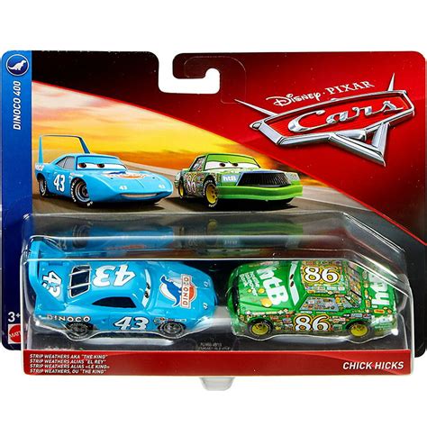 Disney Cars Cars 3 Strip Weathers aka The King & Chick Hicks Diecast 2-Pack [Dinoco 400 ...