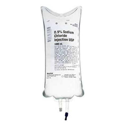 Baxter Sodium Chloride IV Bag - 1000ml | Medical Supplies