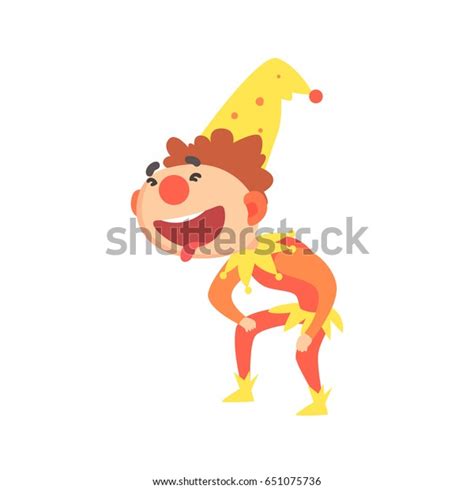 Funny Laughing Jester Colorful Cartoon Character Stock Vector (Royalty ...