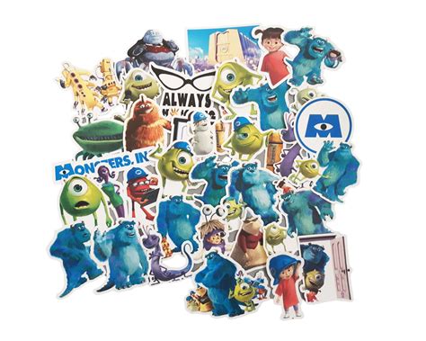 Monsters Inc Stickers | Vinyl Sticker for Laptop, Scrapbook, Phone, Luggage, Journal, Party ...