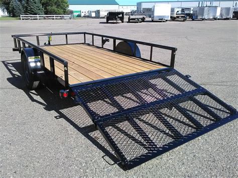 Trailer World: 12' UTILITY TRAILER - 3.5K SINGLE AXLE - BI-FOLD RAMP ...