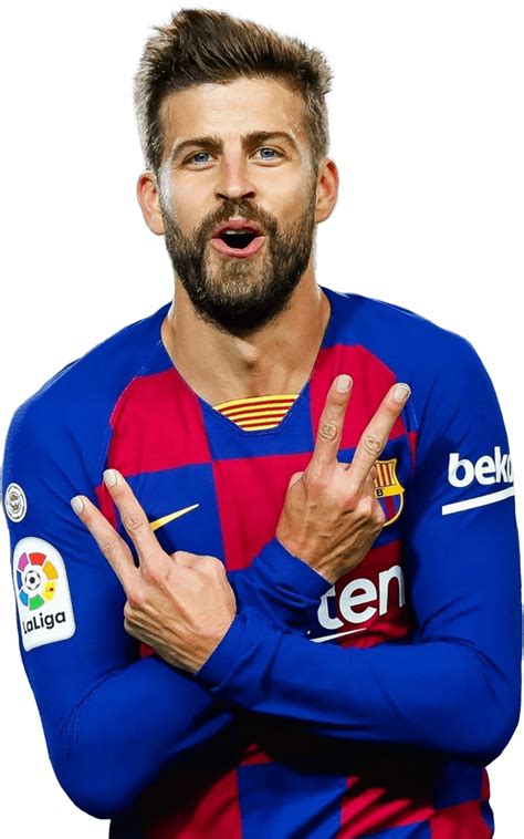 Gerard Piqué Barcelona football render - FootyRenders