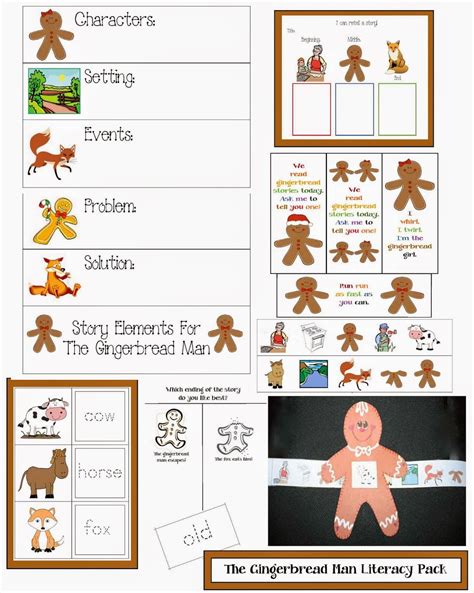 Gingerbread Man Literacy Activities | The Cake Boutique