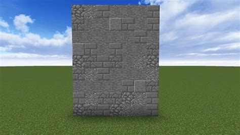 Cobblestone wall from YouTube video. | Minecraft blueprints, Minecraft houses, Minecraft structures