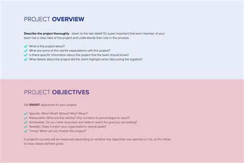 Project Objectives Template | Classles Democracy