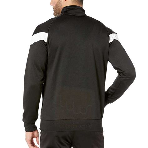 Black Track Jacket with Sleeve Panel Sports Uniforms Manufacturer