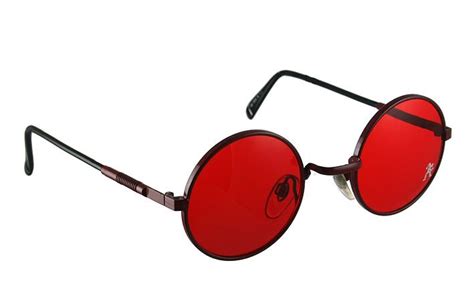 red lense glasses | round metal frame sunglasses all colours Hi Tek | hitek-webstore.com | Round ...