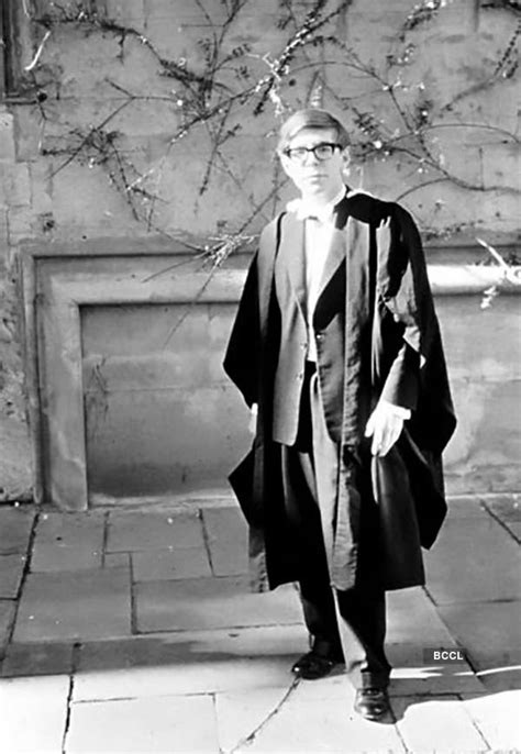 Stephen Hawking as a young boy, aged 12, standing outside his house in 1954 - Photogallery