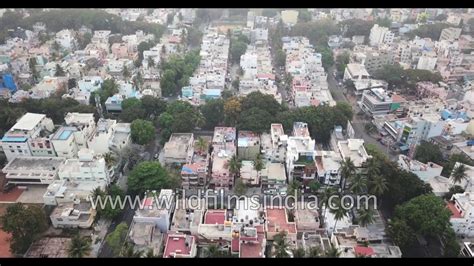 Aerial view of Jayanagar, Bangalore - YouTube