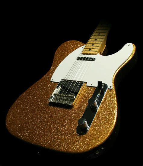 Gold sparkle maple neck Tele. | Telecaster custom, Fender neck, Telecaster