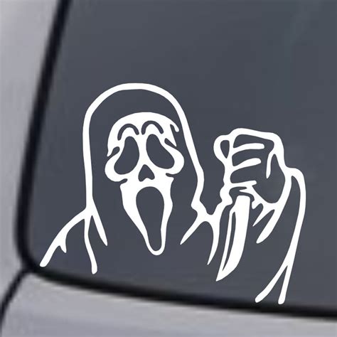 GHOST FACE With Knife Vinyl Decal Sticker Car Truck Boat Laptop Rear ...