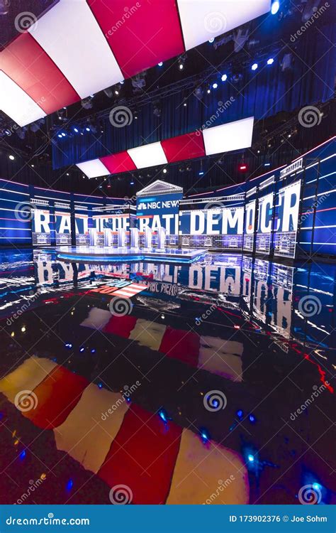 Democratic Presidential Candidates Debate Stage Hosted by NBC ...