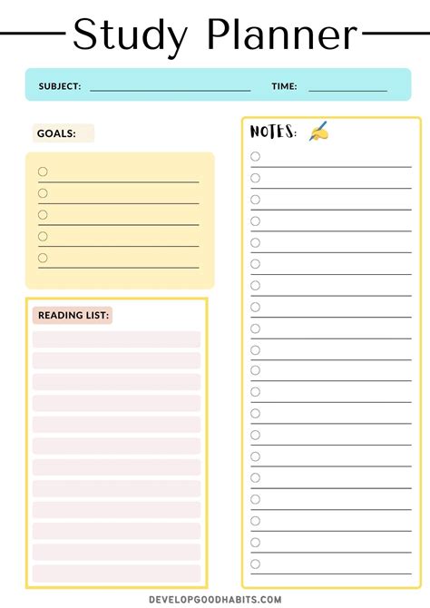 28 Study Plan Templates to Edit, Download, and Print