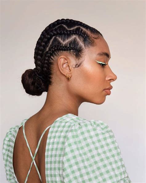 Gorgeous Braided Bun Hairstyles for Natural Hair - K4 Fashion