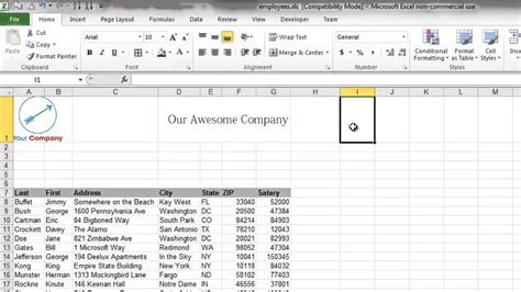 How to Design and Format an Excel Spreadsheet - YouTube