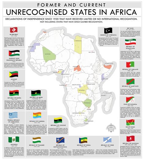 Unrecognized states in Africa. - Maps on the Web