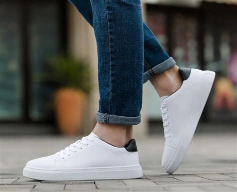 2019 new style white sneakers men men breathable leisure shoes Korean ...