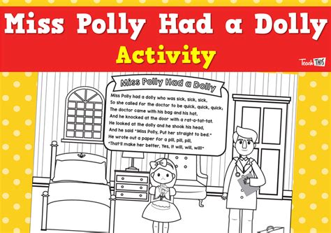 Miss Polly Had a Dolly - Nursery Rhyme Activity :: Teacher Resources ...