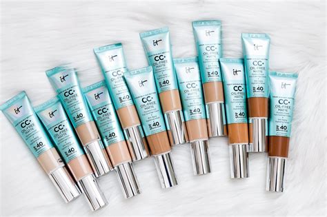 New Launch: It Cosmetics CC Cream Oil-Free Matte With Swatches of Every Shade - alittlebitetc ...