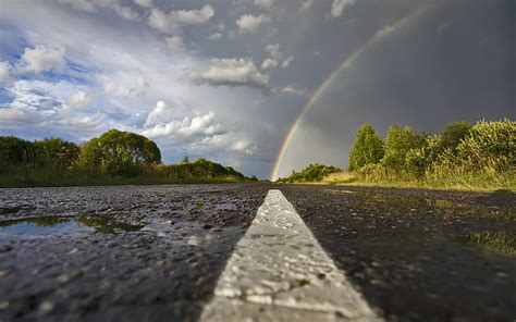 Natural Rainbow After Rain