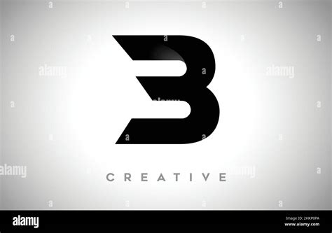 Black B Letter Logo Icon Design. Letter B Logo Design with Minimalist ...