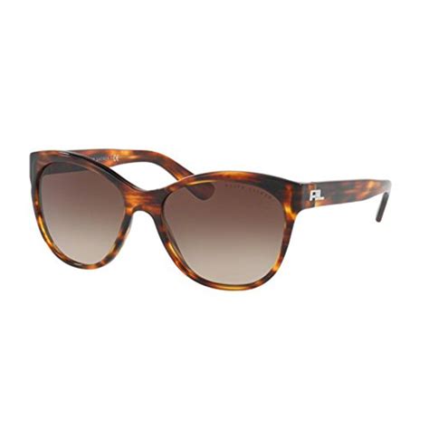 Ralph Lauren - Ralph Lauren Sunglasses Women's Acetate Woman Cateye, Striped Havana, 57 mm ...