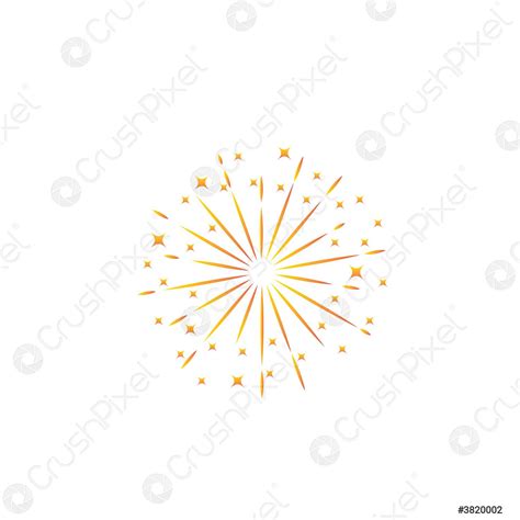 Fireworks logo vector - stock vector 3820002 | Crushpixel