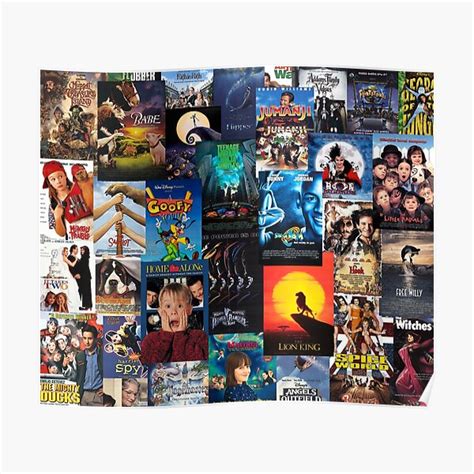 "90s Childhood Movie Posters" Poster by pinkmonkeybird | Redbubble