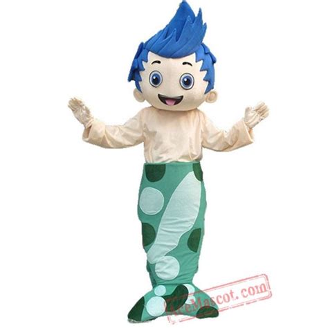 Bubble Guppies Gil Mascot Costume Cartoon Mascot