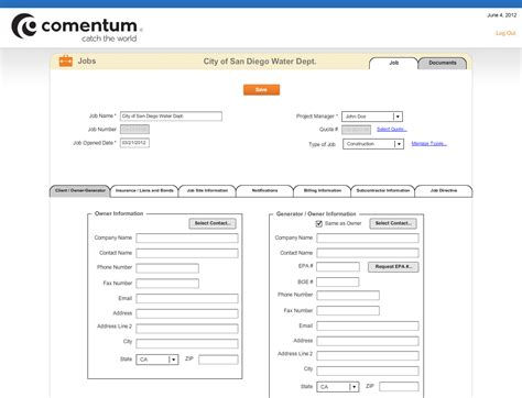 Wireframe Example