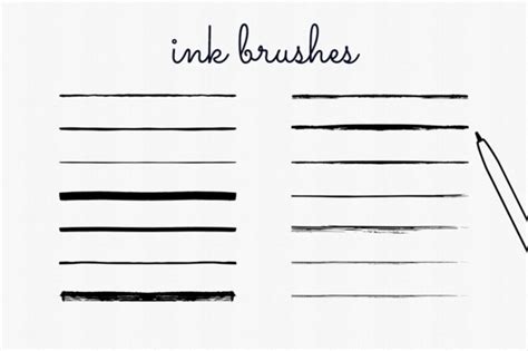 Handdrawn Ink Brushes Illustrator | Ink brush, How to draw hands, Illustrator brushes