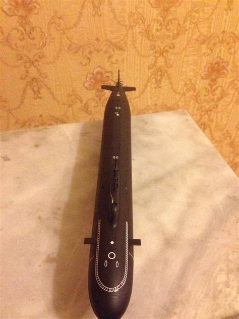 1:350 Russian Yasen class submarine complete model