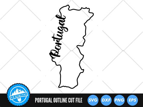 Portugal SVG Portugal Cut Files Portugal Outline SVG Portugal ...