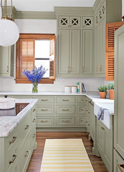 Popular Sherwin Willaims Green Paint Colors | Kitchen cabinet colors, Green kitchen cabinets ...