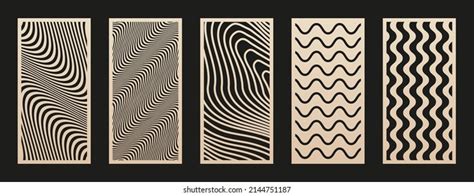 Laser Cut Patterns Set Vector Design Stock Vector (Royalty Free ...