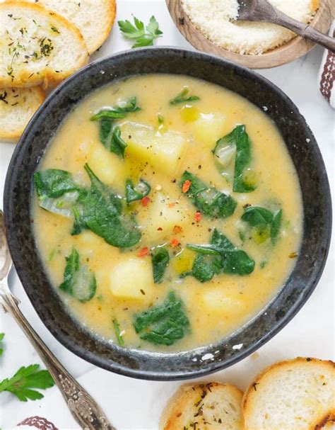 Spinach Potato Soup - The clever meal