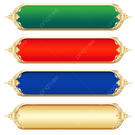 Thai Gold Gradient Red Abstract Border Boundary Frame Kbach Khmer, Border, Gold, Thai PNG ...