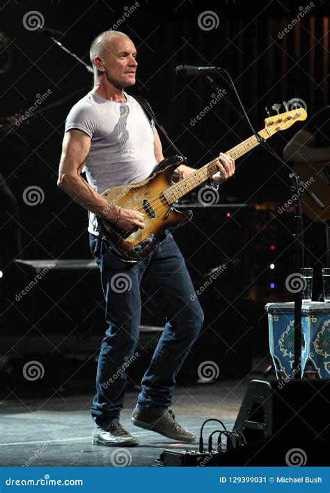 Sting Performs in Concert editorial photo. Image of jazz - 129399031