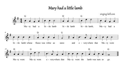 Free Nursery Rhymes > Mary had a little lamb - free mp3 audio download