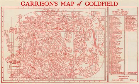 Garrison's Map of Goldfield.: Geographicus Rare Antique Maps