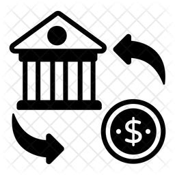 Bank Transfer Icon - Download in Glyph Style