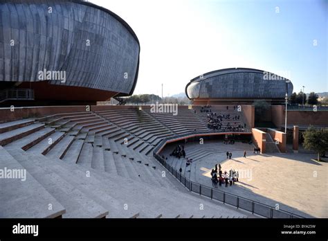 italy, rome, auditorium parco della musica, architect renzo piano Stock Photo, Royalty Free ...